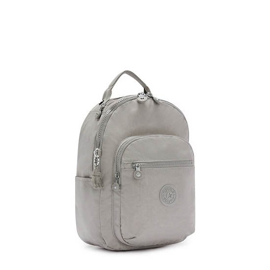 Kipling Seoul Small Classic Tablet Backpacks Grey Gris | AU 1860PJ